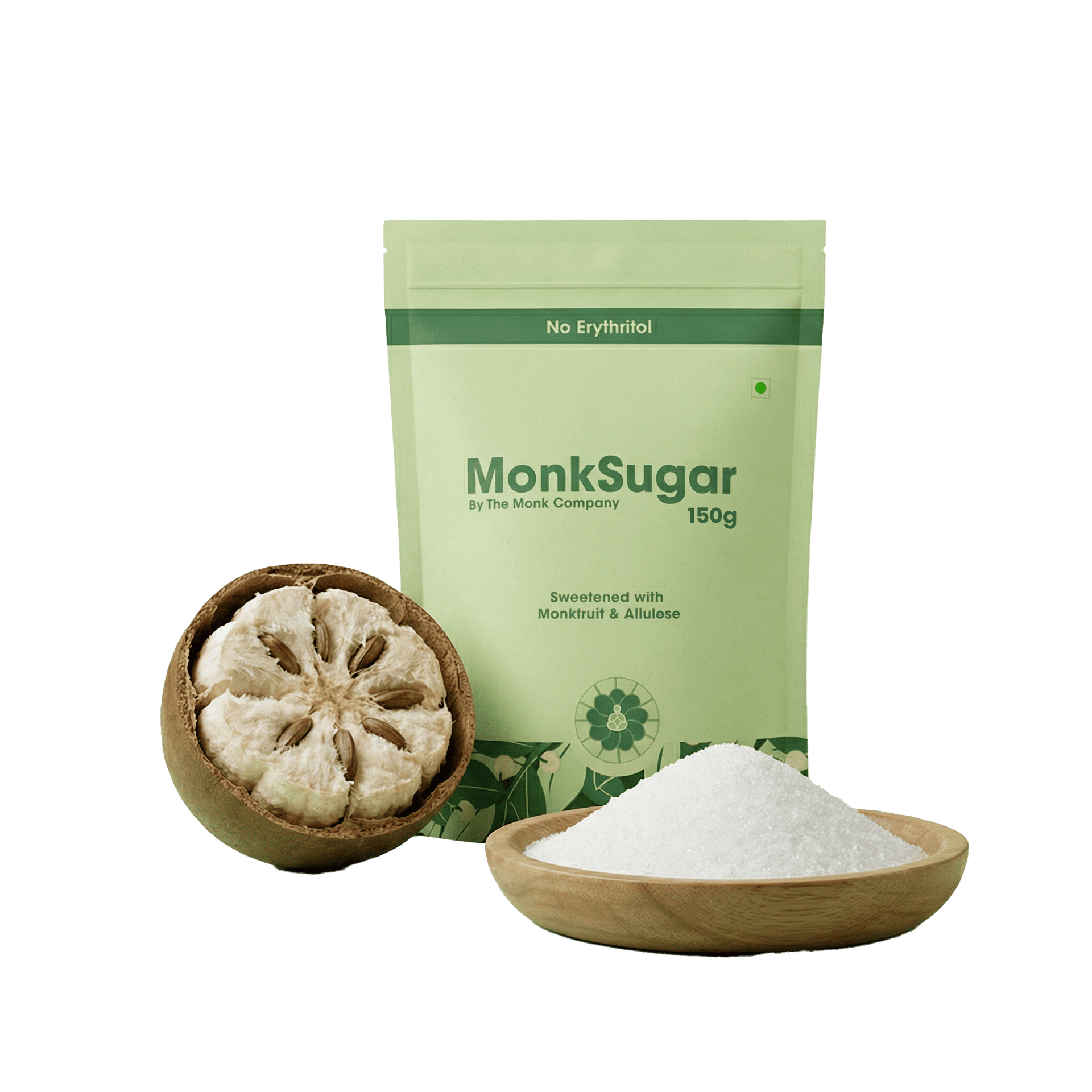 MonkSugar । Starter Pack । 1:1 Sweetener । 150 gms 150g - Starter Pack - Image 1