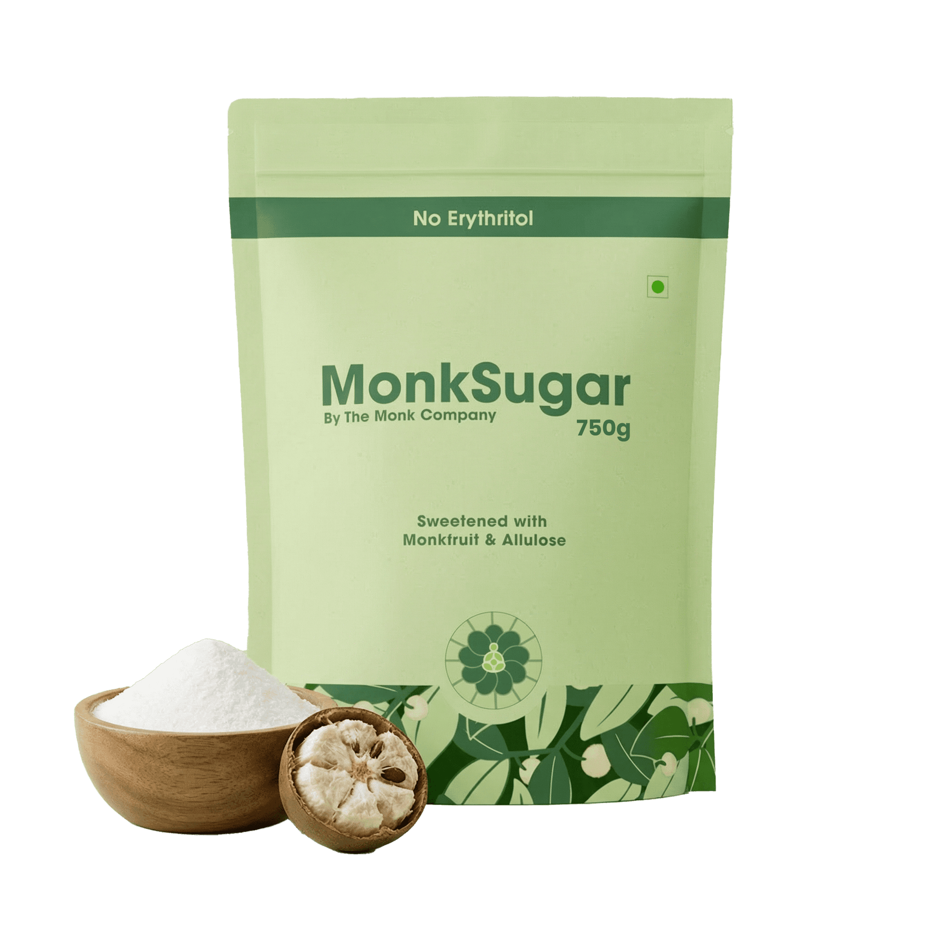 MonkSugar । Family Pack । 1:1 Sweetener । 750 gms 750g - Family Pack - Image 1