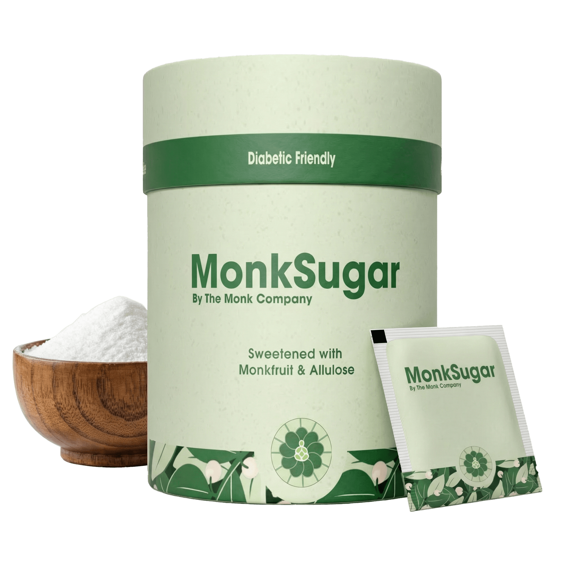 MonkSugar । Sachet Box । 1:1 Sweetener । 300 gms 300g - Sachet Box - Image 1