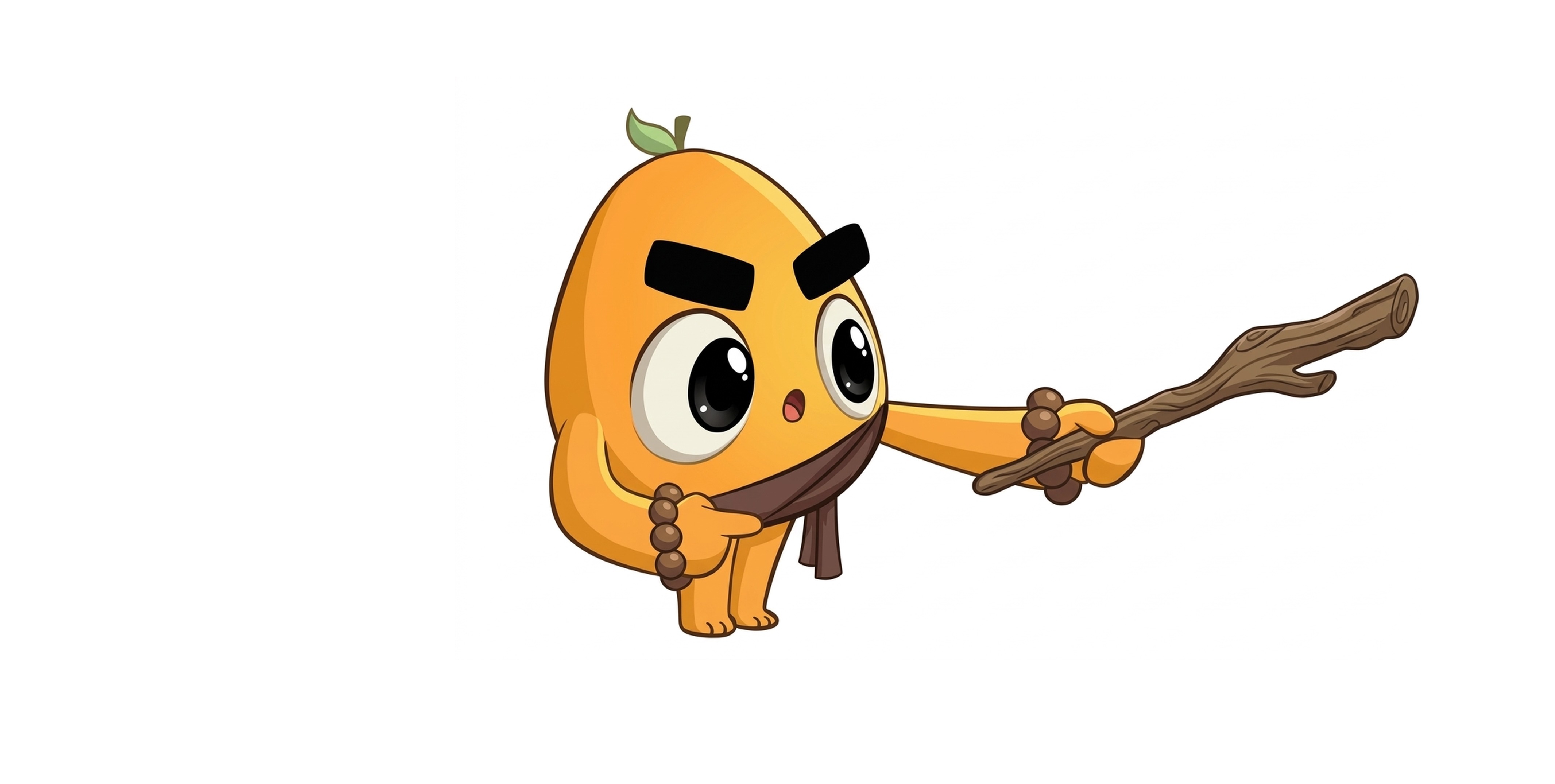 MonkFruit mascot pointing at 1:1 Sugar Replacement