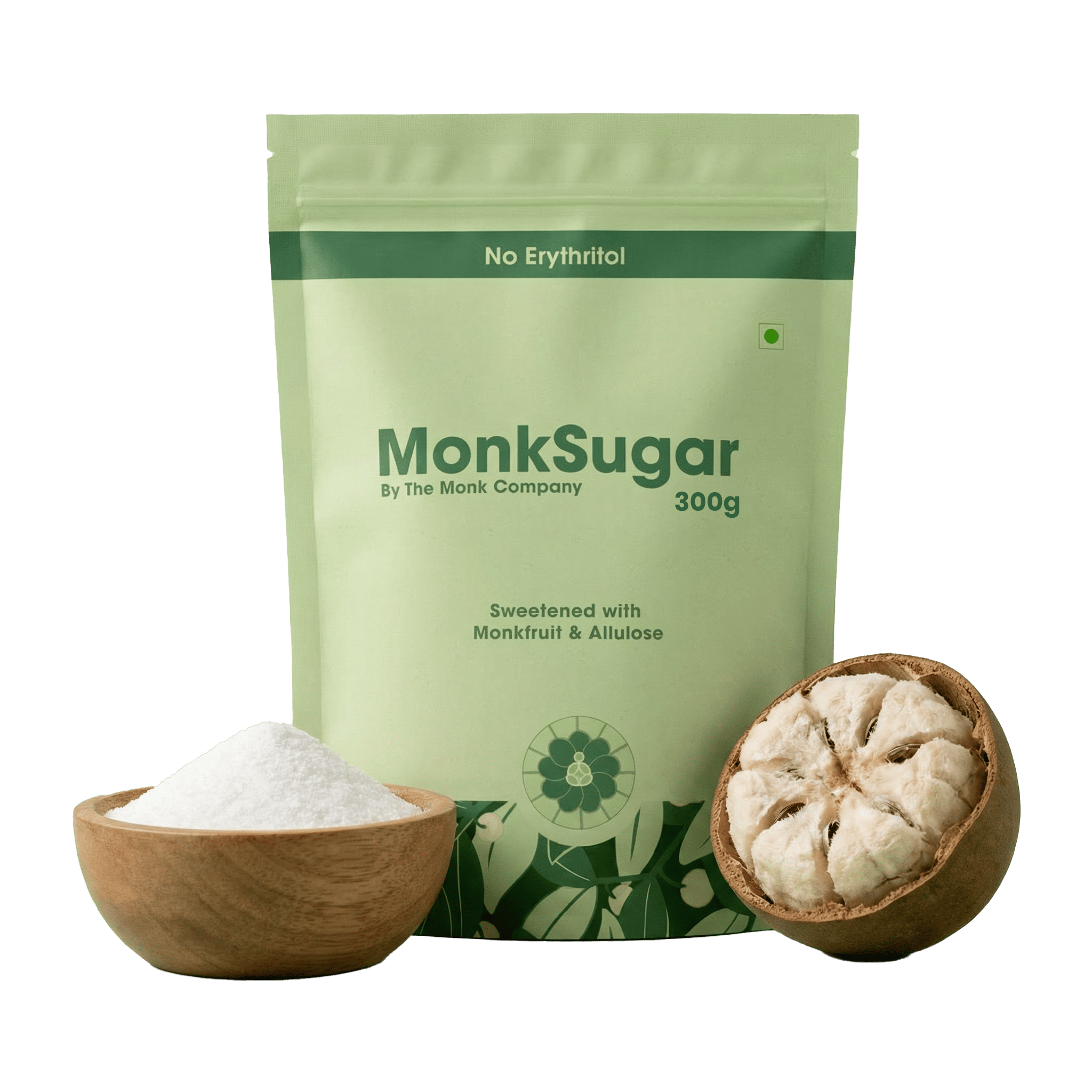MonkSugar । Classic Pack । 1:1 Sweetener । 300 gms thumbnail 1