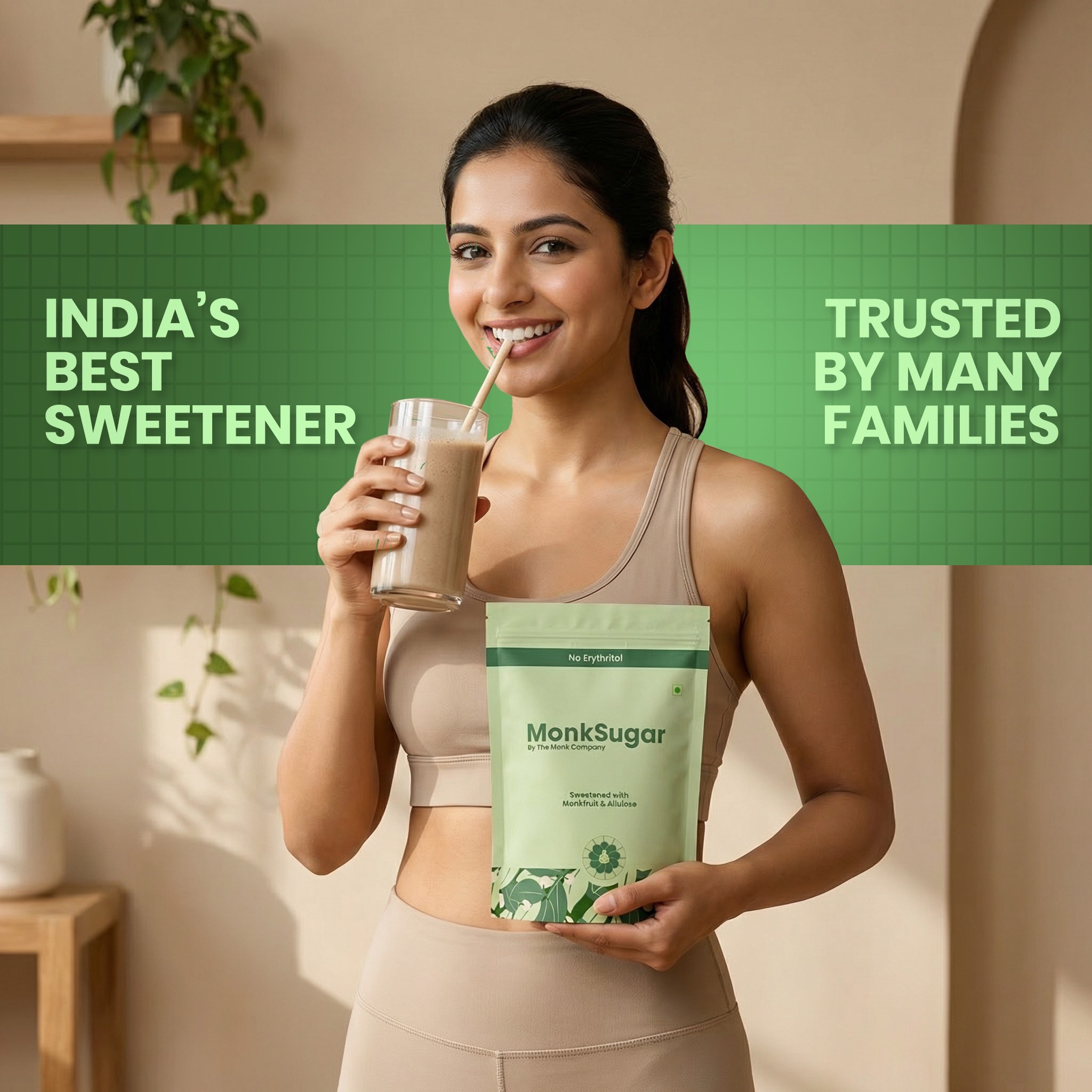 MonkSugar । Family Pack । 1:1 Sweetener । 750 gms thumbnail 3