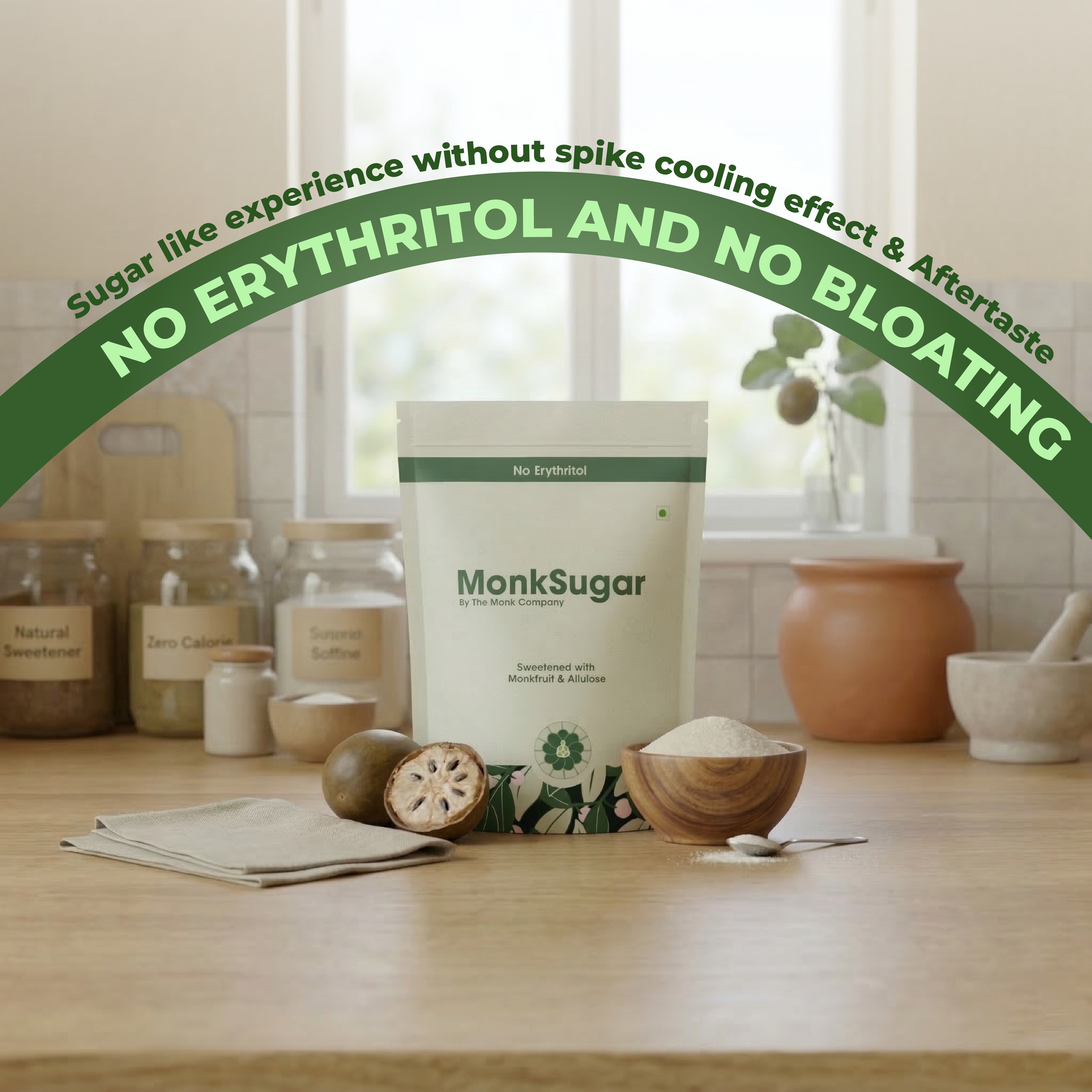 MonkSugar । Starter Pack । 1:1 Sweetener । 150 gms thumbnail 2