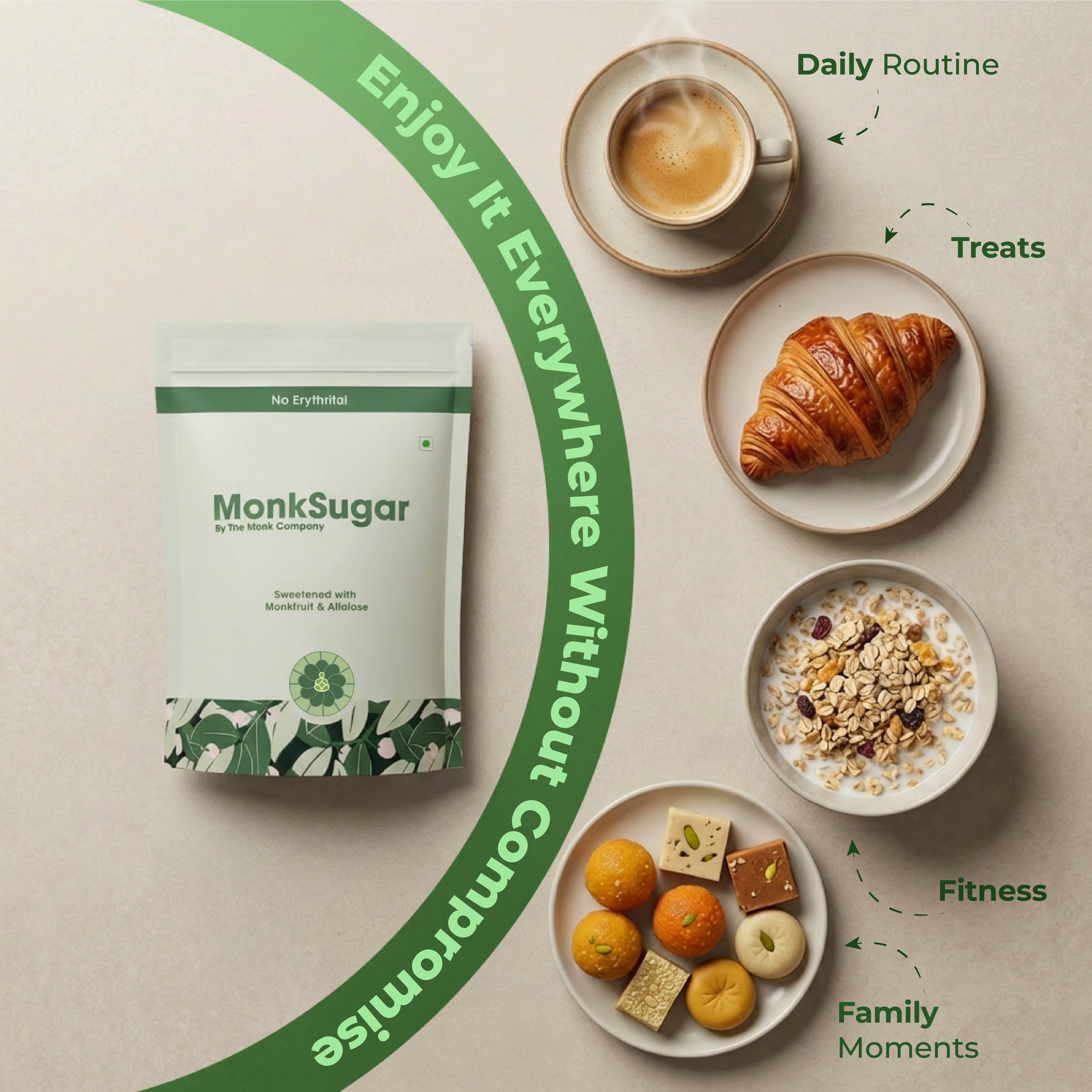 MonkSugar । Value Pack । 1:1 Sweetener । 500 gms thumbnail 4